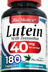 FITO MEDIC'S Lab | Lutein | 180 Capsules | 40mg | Lutein 40mg | Lutein and Zeaxanthin Supplement | Concentrated Extract | Lutein 40mg | Lutein and Zeaxanthin | Zeaxanthin | Ultra High Absorption product image