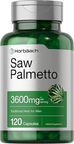 Horbaach Saw Palmetto Extract | 120 Capsules | Non-GMO and Gluten Free Formula | Extracted from Saw Palmetto Berries
