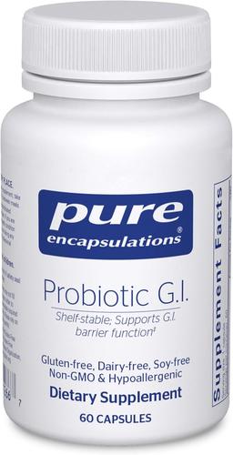 Pure Encapsulations Probiotic G.I. - Shelf Stable Probiotic for Intestinal Health & Gastrointestinal Support - with Lactobacillus & Bifidobacterium - 60 Capsules