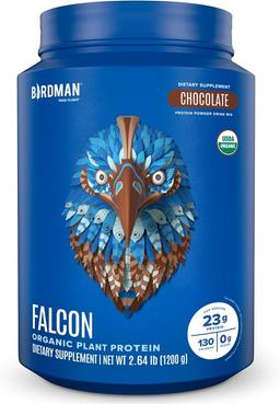 Falcon Protein | Premier Vegan Non-Whey Protein, Sports, Keto-Friendly, Kosher, Gluten-Free, Plant-Based, Dairy-Free | Chocolate Flavor - 1,200g - 40 Servings