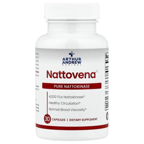Arthur Andrew Medical Nattovena Pure Nattokinase 4 000 Fus 30 Capsules