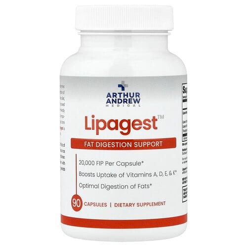 Arthur Andrew Medical Lipagest Fat Digestion Support 90 Capsules