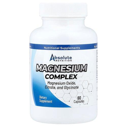 Absolute Nutrition Magnesium Complex 60 Capsules 250 Mg Per Capsule