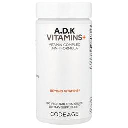 Codeage A D K Vitamins 180 Vegetable Capsules