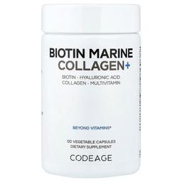 Codeage Biotin Marine Collagen 120 Vegetable Capsules