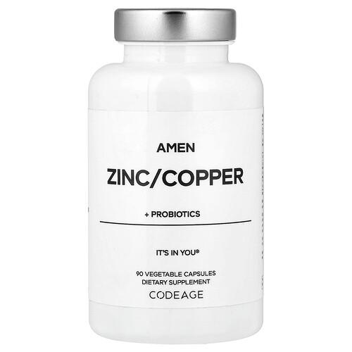 Codeage Amen Zinc Copper Probiotics 90 Vegetable Capsules