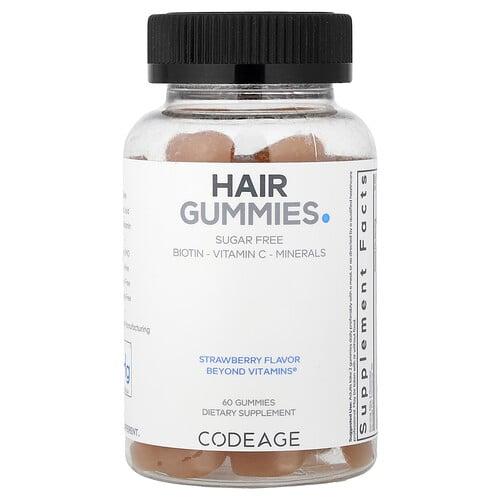 Codeage Hair Gummies Strawberry 60 Gummies
