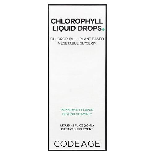 Codeage, 엽록소 액상 드롭, 페퍼민트, 60ml(2fl oz) product image