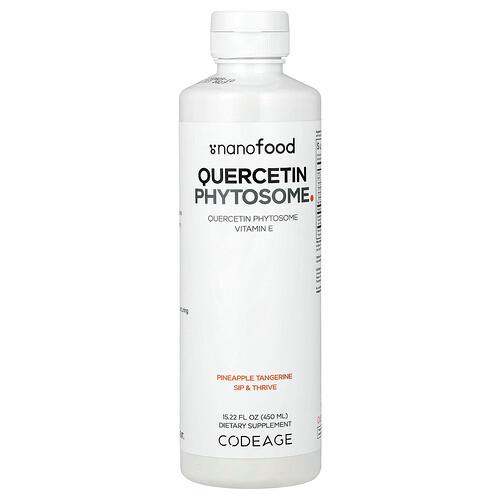 Codeage Quercetin Phytosome Pineapple Tangerine 15 22 Fl Oz 450 Ml product image