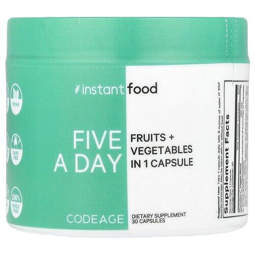 Codeage Five A Day Fruits Vegetables In 1 Capsule 30 Capsules