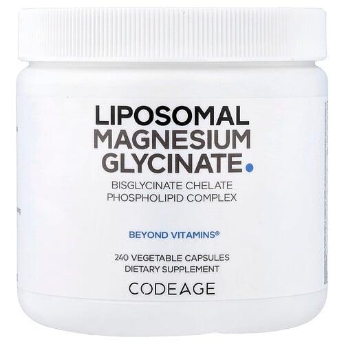 Codeage Liposomal Magnesium Glycinate 240 Vegetable Capsules