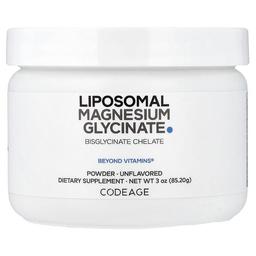 Codeage Liposomal Magnesium Glycinate Powder Unflavored 3 Oz 85 2 G
