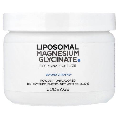Codeage Liposomal Magnesium Glycinate Powder Unflavored 3 Oz 85 2 G