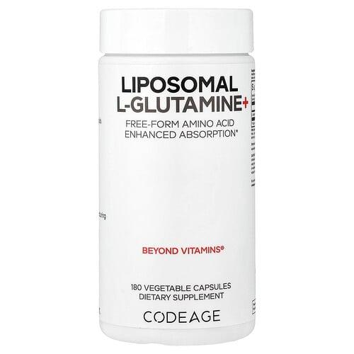 Codeage Liposomal L Glutamine 180 Vegetable Capsules 500 Mg Per Capsule