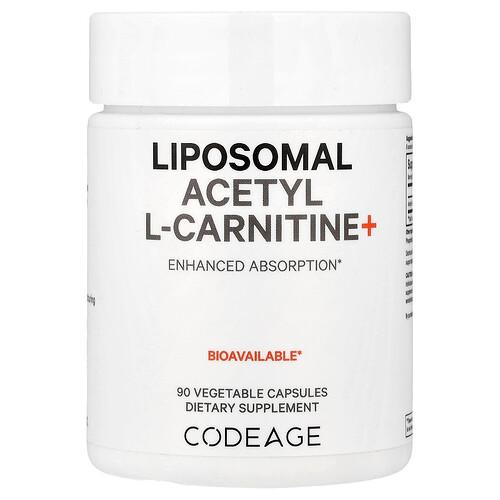 Codeage Liposomal Acetyl L Carnitine 90 Capsules 500 Mg Per Capsule