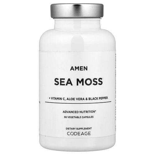 Codeage Amen Sea Moss Vitamin C Aloe Vera Black Pepper 90 Vegetable Capsules