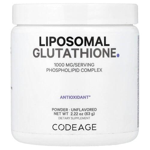 Codeage Liposomal Glutathione Powder Unflavored 2 22 Oz 63 G
