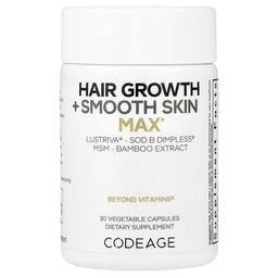 Codeage Hair Growth Smooth Skin Max 30 Vegetable Capsules