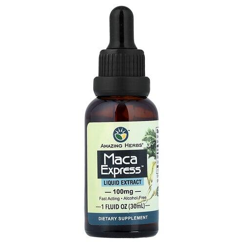 Amazing Herbs Maca Express Liquid Extract 1 Fl Oz 30 Ml