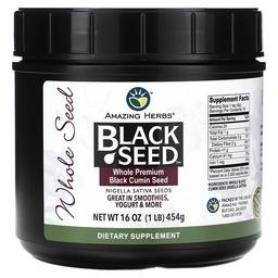 Amazing Herbs Black Seed Whole Premium Black Cumin Seed 16 Oz 454 G
