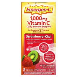 Emergen C Vitamin C Strawberry Kiwi 1 000 Mg 30 Packets 0 31 Oz 8 9 G Each