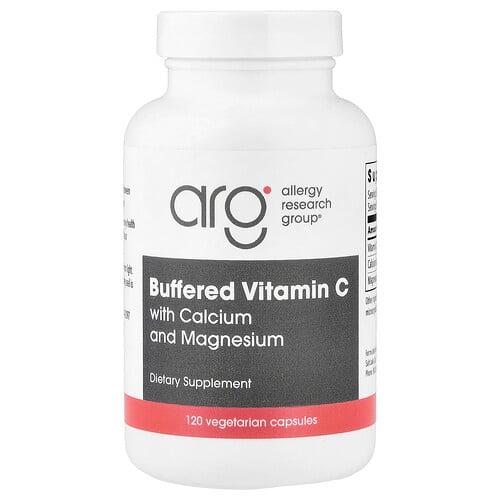 Allergy Research Group Buffered Vitamin C With Calcium And Magnesium 120 Vegetarian Capsules