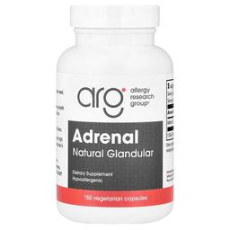 Allergy Research Group Adrenal Natural Glandular 150 Vegetarian Capsules 100 Mg Per Capsule