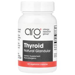 Allergy Research Group Thyroid 40 Mg 100 Vegetarian Capsules