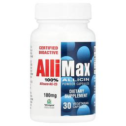 Allimax 100 Allicin Powder Capsules 180 Mg 30 Vegetarian Capsules