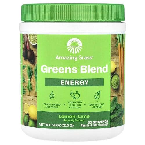 Amazing Grass Greens Blend Energy Lemon Lime 7 4 Oz 210 G