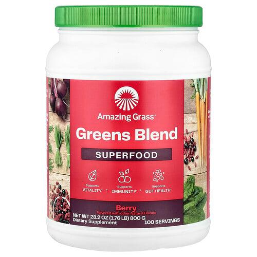 Amazing Grass Greens Blend Superfood Berry 1 76 Lb 800 G