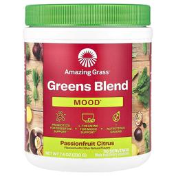Amazing Grass Greens Blend Mood Passionfruit Citrus 7 4 Oz 210 G