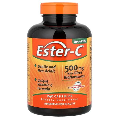 American Health Ester C With Citrus Bioflavonoids 240 Capsules