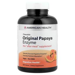 American Health Original Chewable Papaya Enzyme 600 Tablets