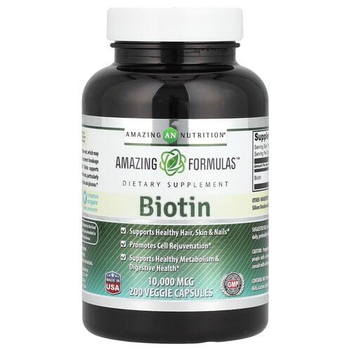 Amazing Nutrition Biotin 10 000 Mcg 200 Veggie Capsules product image