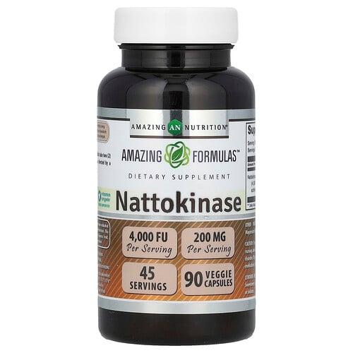 Amazing Nutrition Nattokinase 90 Veggie Capsules 100 Mg Per Capsule