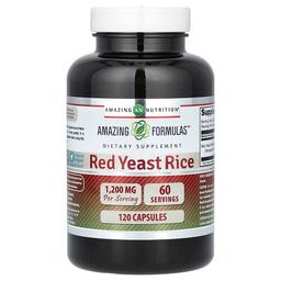 Amazing Nutrition Red Yeast Rice 120 Capsules 600 Mg Per Capsule