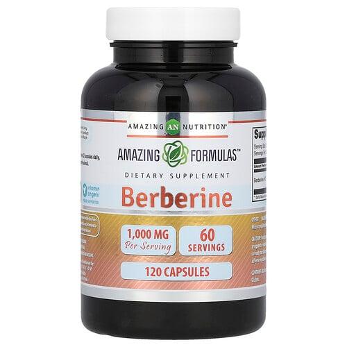 Amazing Nutrition Berberine 120 Capsules 500 Mg Per Capsule