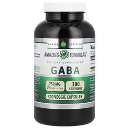 Amazing Nutrition Gaba 750 Mg 300 Veggie Capsules