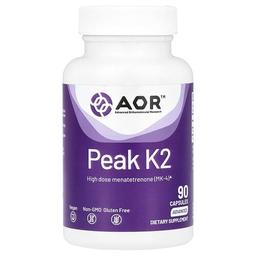 Advanced Orthomolecular Research Aor Peak K2 15 Mg 90 Capsules