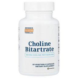 Advance Physician Formulas Choline Bitartrate 260 Mg 60 Vegetable Capsules