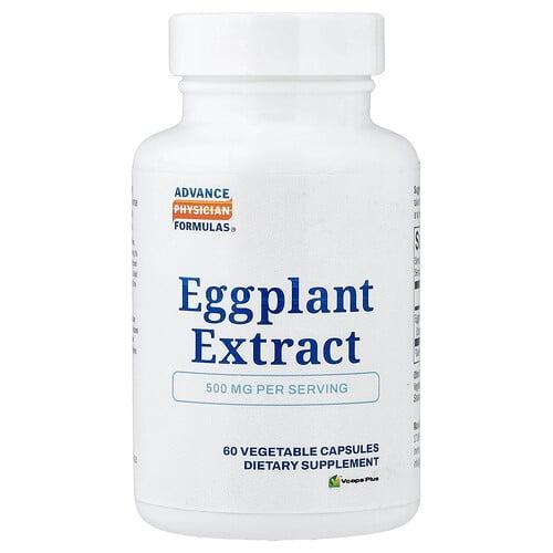 Advance Physician Formulas Eggplant Extract 500 Mg 60 Vegetable Capsules
