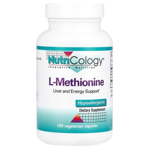 Nutricology L Methionine 500 Mg 100 Vegetarian Capsules
