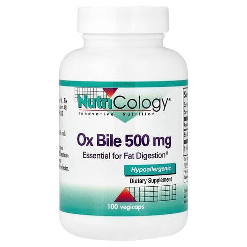 Nutricology Ox Bile 500 Mg 100 Vegicaps