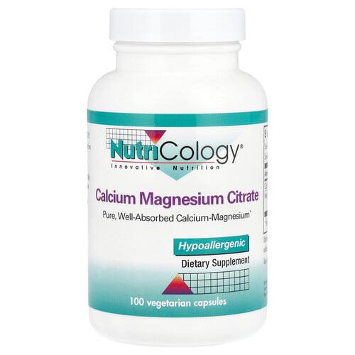 Nutricology Calcium Magnesium Citrate 100 Vegetarian Capsules