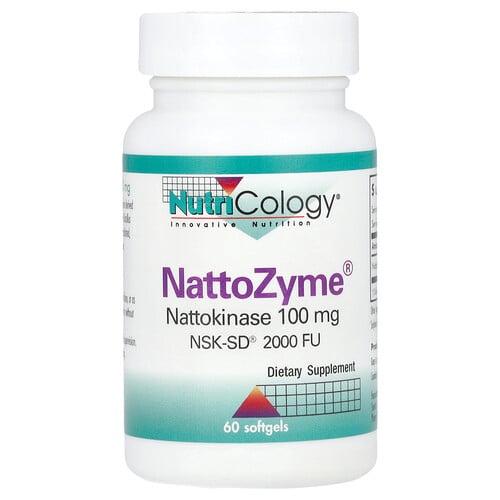 Nutricology Nattozyme Nattokinase 100 Mg 2 000 Fu 60 Softgels