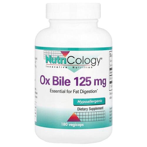 Nutricology Ox Bile 125 Mg 180 Vegicaps