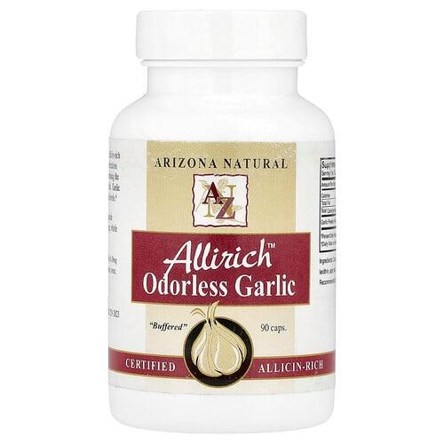 Arizona Natural Allirich Odorless Garlic 90 Caps 170 Mg Per Capsule