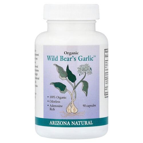 Arizona Natural Organic Wild Bear S Garlic 90 Capsules 117 Mg Per Capsule