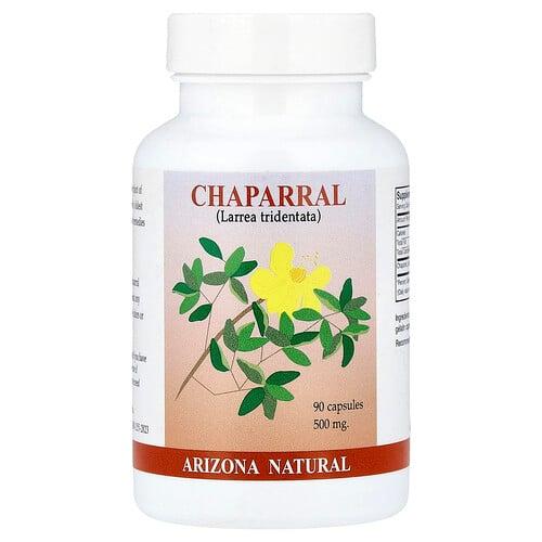 Arizona Natural Chaparral 90 Capsules 500 Mg Per Capsule
